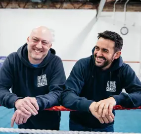 Martin And Jamie In The Ring